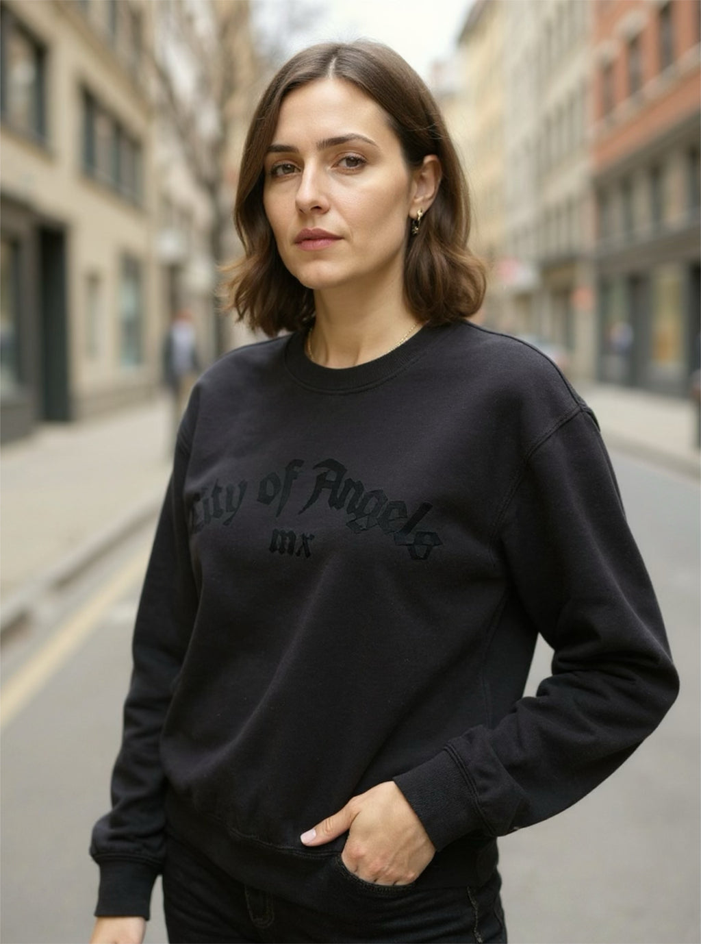 Black Velvet Crewneck