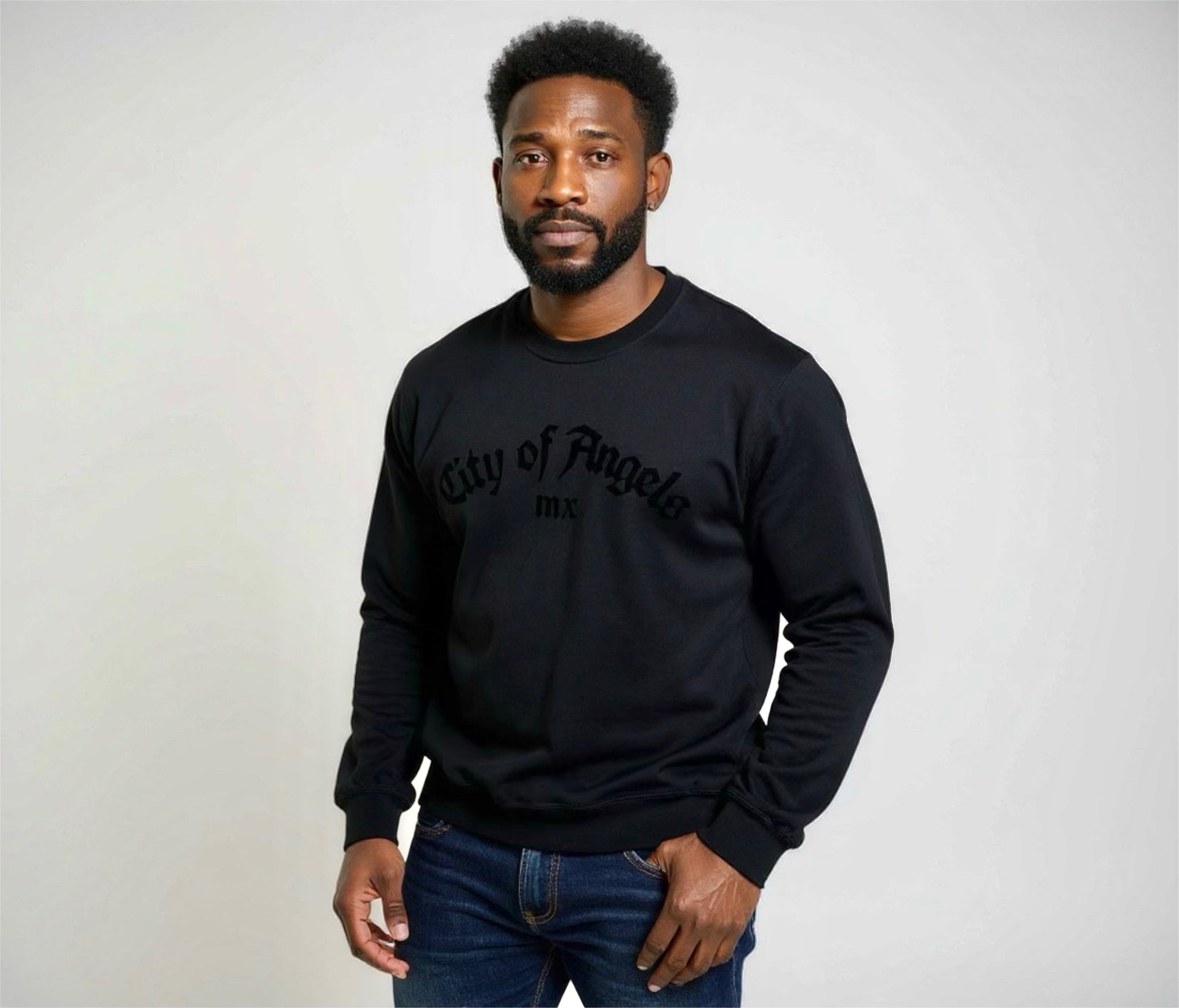 Black Velvet Crewneck